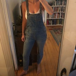Free People denim overalls